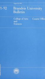 General catalog 1991-1992_cover