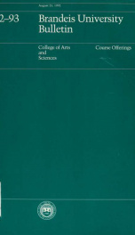 General catalog 1992-1993_cover