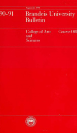 General catalog 1990-1991_cover