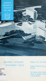 General catalog suppl.:1961-1962_cover