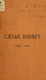 Proceedings on unveiling the monument to Caesar Rodney, and the oration delivered on the occasion_cover