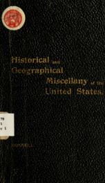 An historical and geographical miscellany of the United States_cover