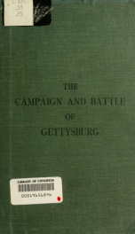 The campaign and battle of Gettysburg_cover