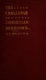 The challenge to Christian missions : missionary questions and the modern mind_cover