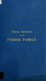 Partial genealogy of the Ferris family_cover