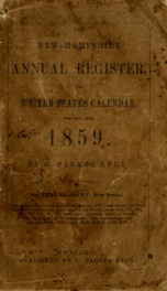 The New-Hampshire annual register, and United States calendar 1859_cover