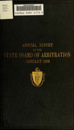 Annual report of the State Board of Conciliation and Arbitration .. 1905_cover