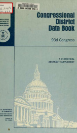 Congressional district data book 1973_cover