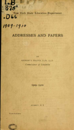 Addresses and papers by Andrew S. Draper .._cover