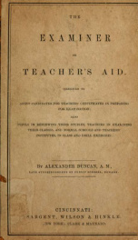 The examiner, or, Teacher's aid_cover