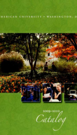 American University Catalog 2009-2010_cover