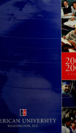 American University Catalog 2005-2006_cover