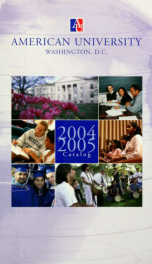 American University Catalog 2004-2005_cover