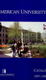 American University Catalog 1997-1998_cover