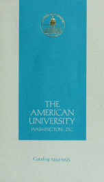 American University Catalog 1994-1995_cover