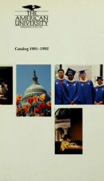 American University Catalog 1991-1992_cover