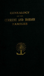 Genealogy of the Current and Hobson families_cover