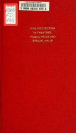 Rules, conditions and directions for fire protection in theatres, public halls, and special halls: fire patrols_cover