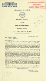 Annual report 1976/77_cover