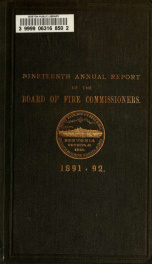 Annual report 1891/92_cover