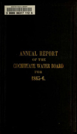 Annual report of the Cochituate Water Board 1865/66_cover