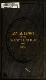 Annual report of the Cochituate Water Board 1864_cover