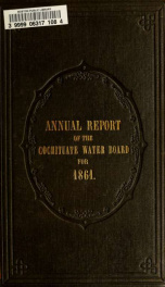 Annual report of the Cochituate Water Board 1861_cover