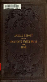 Annual report of the Cochituate Water Board 1856_cover