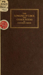 The longing of Ciree, and other poems_cover