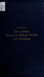 The Calkins memorial military roster_cover