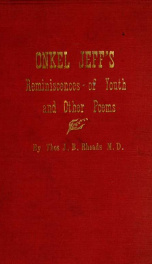 Onkel Jeff's reminiscences of youth and other poems_cover