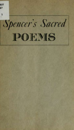 Spencer's sacred poems .._cover