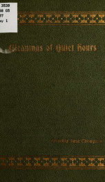 Gleanings of quiet hours_cover