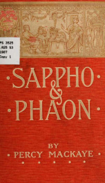 Sappho and Phaon; a tragedy, set forth with a prologue, induction, prelude, interludes, and epilogue_cover