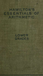 Hamilton's Essentials of arithmetic_cover