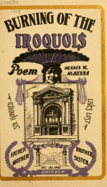 Poem: Burning of the Iroquois .._cover