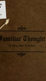 Familiar thought_cover