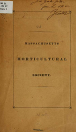 An address pronounced before the Massachusetts Horticultural Society_cover