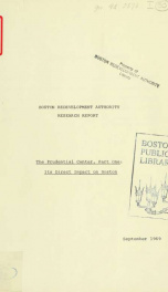 The prudential center, part i: its direct impact on Boston / part ii: its effect on the surrounding area Pt. 1_cover