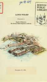 Lewis wharf: briefing materials for Boston redevelopment authority board of directors_cover