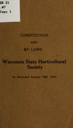 Constitution and by-laws_cover