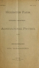 Agricultural physics.._cover