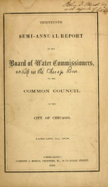 Semi-annual report of the Board of Water Commissioners to the Common Council of the City of Chicago_cover