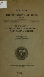 Co-operation in agriculture, marketing, and rural credit_cover