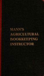 Mann's agricultural bookkeeping instructor_cover