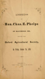 Address of Hon. Chas. E. Phelps_cover