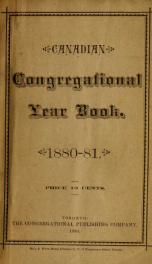 Canadian Congregational year book 1880-81 1880_cover