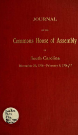 Journal of the Commons House of Assembly of South Carolina 1706: Nov./ Feb. 1707_cover