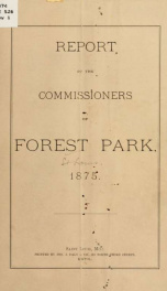 Report of the commissioners of Forest park_cover