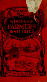 Wisconsin Farmers' Institutes : a hand-book of agriculture_cover